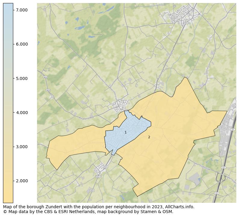 Map of the borough Zundert with the population per neighbourhood in 2023. This page shows a lot of information about residents (such as the distribution by age groups, family composition, gender, native or Dutch with an immigration background, ...), homes (numbers, types, price development, use, type of property, ...) and more (car ownership, energy consumption, ...) based on open data from the Dutch Central Bureau of Statistics and various other sources!