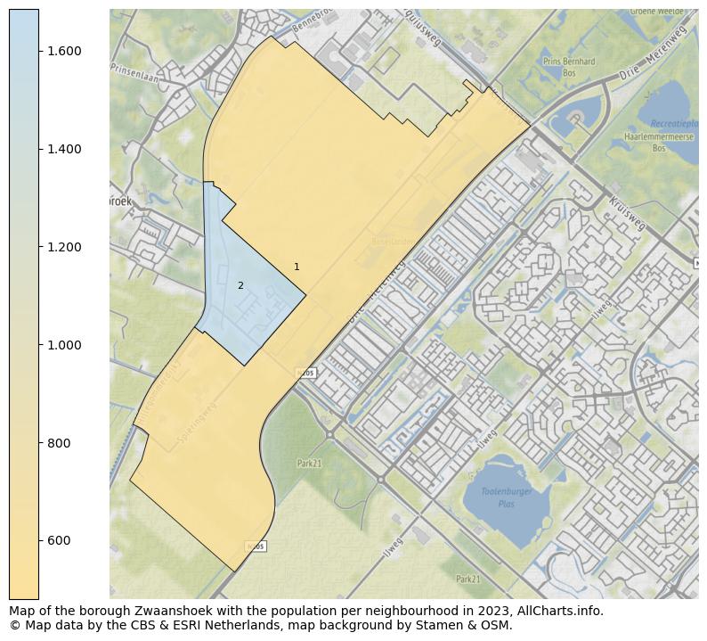 Map of the borough Zwaanshoek with the population per neighbourhood in 2023. This page shows a lot of information about residents (such as the distribution by age groups, family composition, gender, native or Dutch with an immigration background, ...), homes (numbers, types, price development, use, type of property, ...) and more (car ownership, energy consumption, ...) based on open data from the Dutch Central Bureau of Statistics and various other sources!
