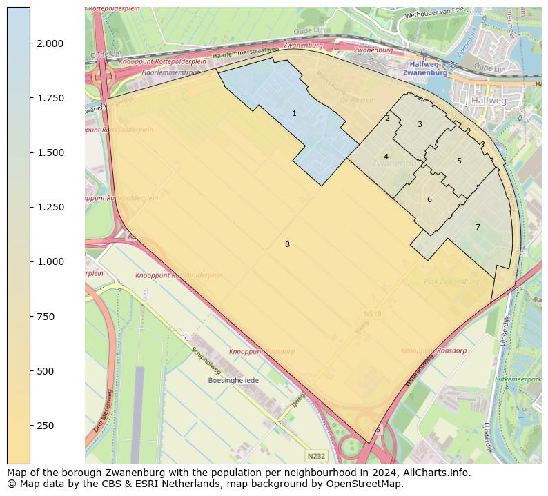 Image of the borough Zwanenburg at the map. This image is used as introduction to this page. This page shows a lot of information about the population in the borough Zwanenburg (such as the distribution by age groups of the residents, the composition of households, whether inhabitants are natives or Dutch with an immigration background, data about the houses (numbers, types, price development, use, type of property, ...) and more (car ownership, energy consumption, ...) based on open data from the Dutch Central Bureau of Statistics and various other sources!