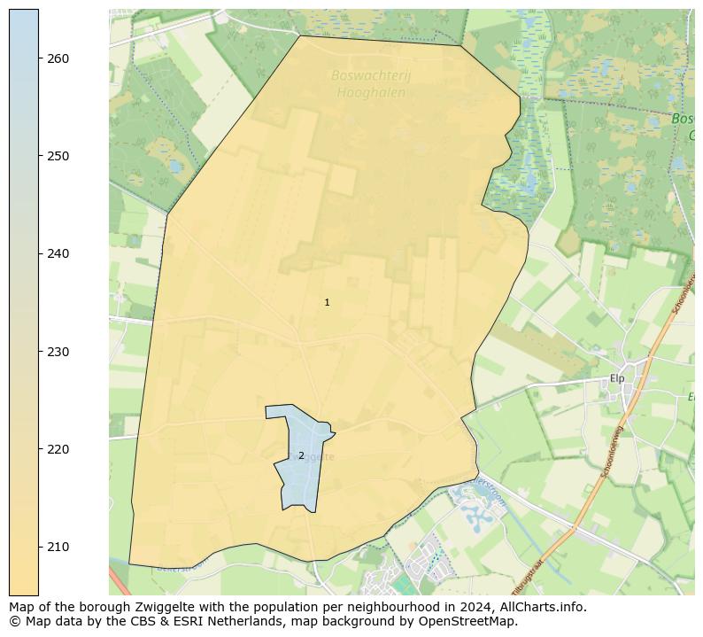 Image of the borough Zwiggelte at the map. This image is used as introduction to this page. This page shows a lot of information about the population in the borough Zwiggelte (such as the distribution by age groups of the residents, the composition of households, whether inhabitants are natives or Dutch with an immigration background, data about the houses (numbers, types, price development, use, type of property, ...) and more (car ownership, energy consumption, ...) based on open data from the Dutch Central Bureau of Statistics and various other sources!