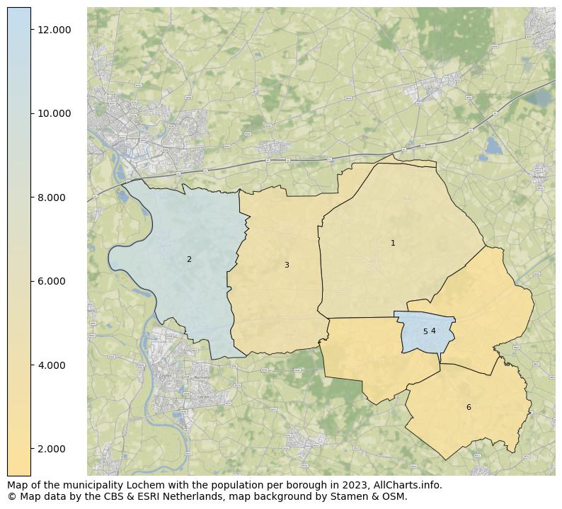 Map of the municipality Lochem with the population per borough in 2023. This page shows a lot of information about residents (such as the distribution by age groups, family composition, gender, native or Dutch with an immigration background, ...), homes (numbers, types, price development, use, type of property, ...) and more (car ownership, energy consumption, ...) based on open data from the Dutch Central Bureau of Statistics and various other sources!