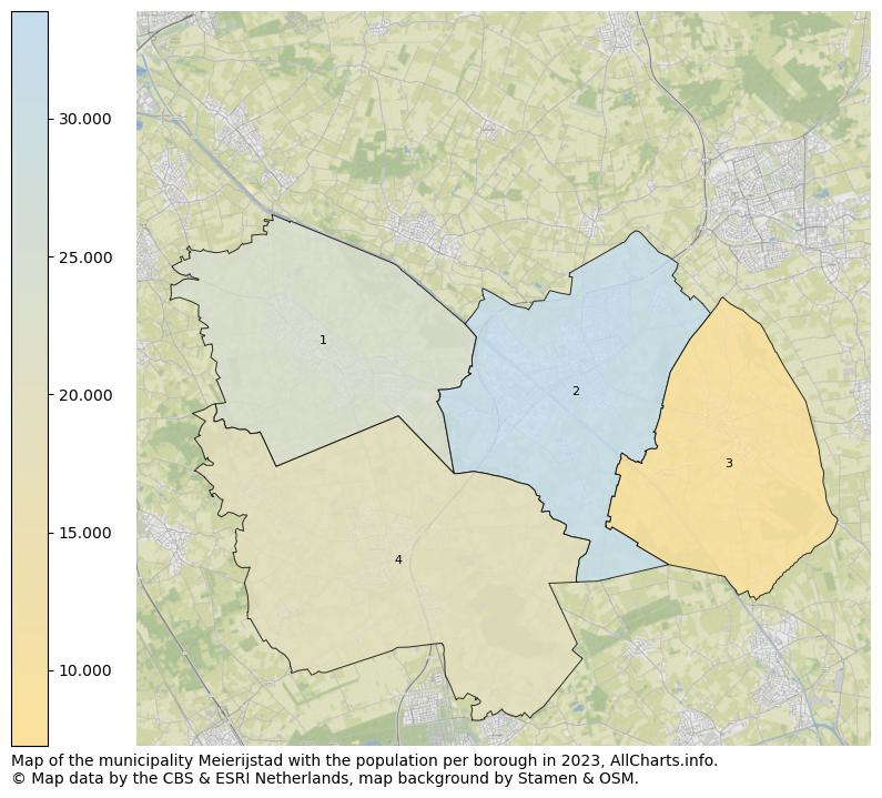 Map of the municipality Meierijstad with the population per borough in 2023. This page shows a lot of information about residents (such as the distribution by age groups, family composition, gender, native or Dutch with an immigration background, ...), homes (numbers, types, price development, use, type of property, ...) and more (car ownership, energy consumption, ...) based on open data from the Dutch Central Bureau of Statistics and various other sources!