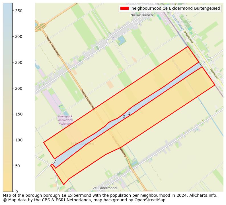 Image of the neighbourhood 1e Exloërmond Buitengebied at the map. This image is used as introduction to this page. This page shows a lot of information about the population in the neighbourhood 1e Exloërmond Buitengebied (such as the distribution by age groups of the residents, the composition of households, whether inhabitants are natives or Dutch with an immigration background, data about the houses (numbers, types, price development, use, type of property, ...) and more (car ownership, energy consumption, ...) based on open data from the Dutch Central Bureau of Statistics and various other sources!