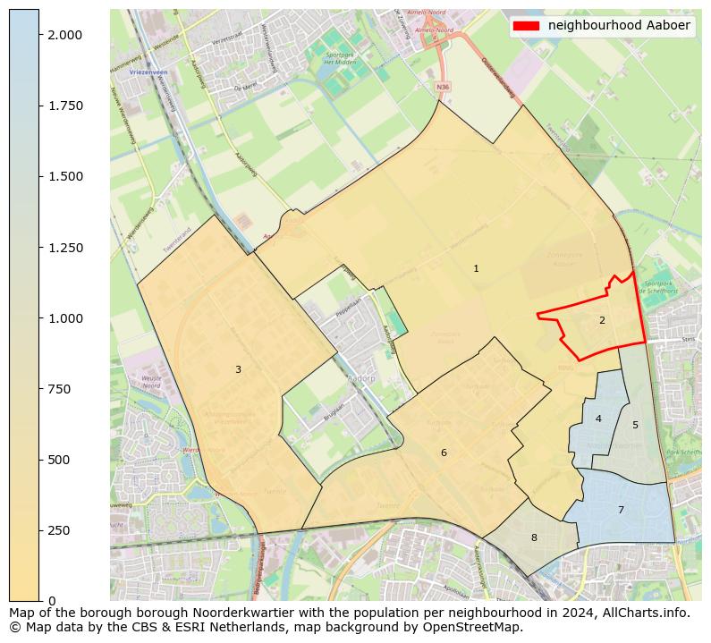 Image of the neighbourhood Aaboer at the map. This image is used as introduction to this page. This page shows a lot of information about the population in the neighbourhood Aaboer (such as the distribution by age groups of the residents, the composition of households, whether inhabitants are natives or Dutch with an immigration background, data about the houses (numbers, types, price development, use, type of property, ...) and more (car ownership, energy consumption, ...) based on open data from the Dutch Central Bureau of Statistics and various other sources!