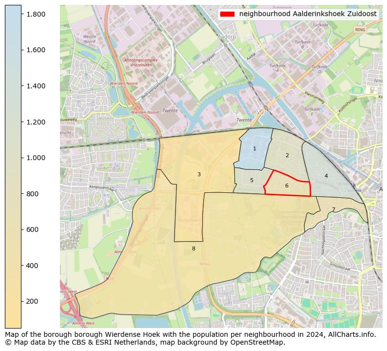 Image of the neighbourhood Aalderinkshoek Zuidoost at the map. This image is used as introduction to this page. This page shows a lot of information about the population in the neighbourhood Aalderinkshoek Zuidoost (such as the distribution by age groups of the residents, the composition of households, whether inhabitants are natives or Dutch with an immigration background, data about the houses (numbers, types, price development, use, type of property, ...) and more (car ownership, energy consumption, ...) based on open data from the Dutch Central Bureau of Statistics and various other sources!