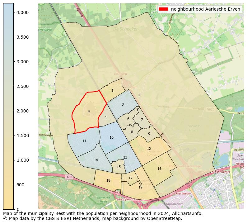 Image of the neighbourhood Aarlesche Erven at the map. This image is used as introduction to this page. This page shows a lot of information about the population in the neighbourhood Aarlesche Erven (such as the distribution by age groups of the residents, the composition of households, whether inhabitants are natives or Dutch with an immigration background, data about the houses (numbers, types, price development, use, type of property, ...) and more (car ownership, energy consumption, ...) based on open data from the Dutch Central Bureau of Statistics and various other sources!