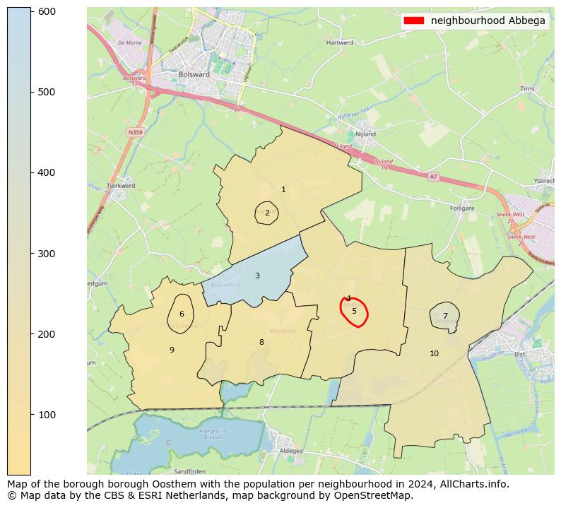 Image of the neighbourhood Abbega at the map. This image is used as introduction to this page. This page shows a lot of information about the population in the neighbourhood Abbega (such as the distribution by age groups of the residents, the composition of households, whether inhabitants are natives or Dutch with an immigration background, data about the houses (numbers, types, price development, use, type of property, ...) and more (car ownership, energy consumption, ...) based on open data from the Dutch Central Bureau of Statistics and various other sources!