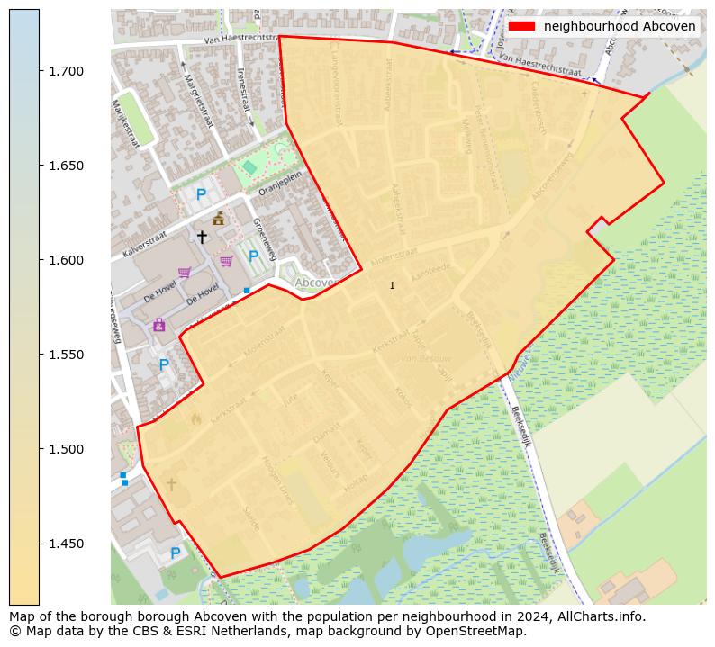 Image of the neighbourhood Abcoven at the map. This image is used as introduction to this page. This page shows a lot of information about the population in the neighbourhood Abcoven (such as the distribution by age groups of the residents, the composition of households, whether inhabitants are natives or Dutch with an immigration background, data about the houses (numbers, types, price development, use, type of property, ...) and more (car ownership, energy consumption, ...) based on open data from the Dutch Central Bureau of Statistics and various other sources!