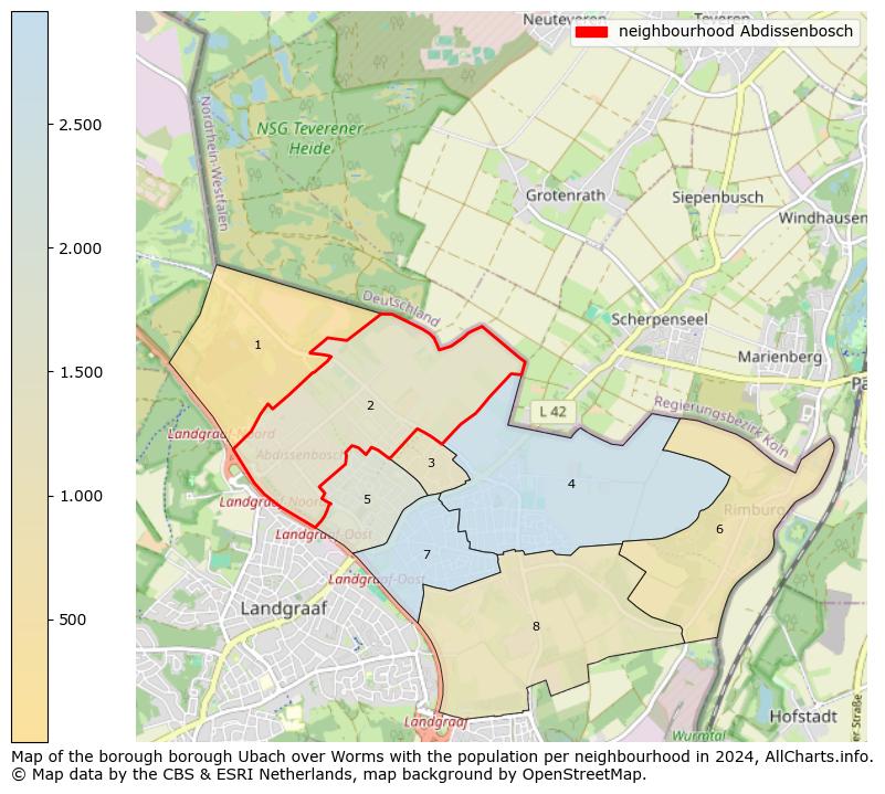 Image of the neighbourhood Abdissenbosch at the map. This image is used as introduction to this page. This page shows a lot of information about the population in the neighbourhood Abdissenbosch (such as the distribution by age groups of the residents, the composition of households, whether inhabitants are natives or Dutch with an immigration background, data about the houses (numbers, types, price development, use, type of property, ...) and more (car ownership, energy consumption, ...) based on open data from the Dutch Central Bureau of Statistics and various other sources!