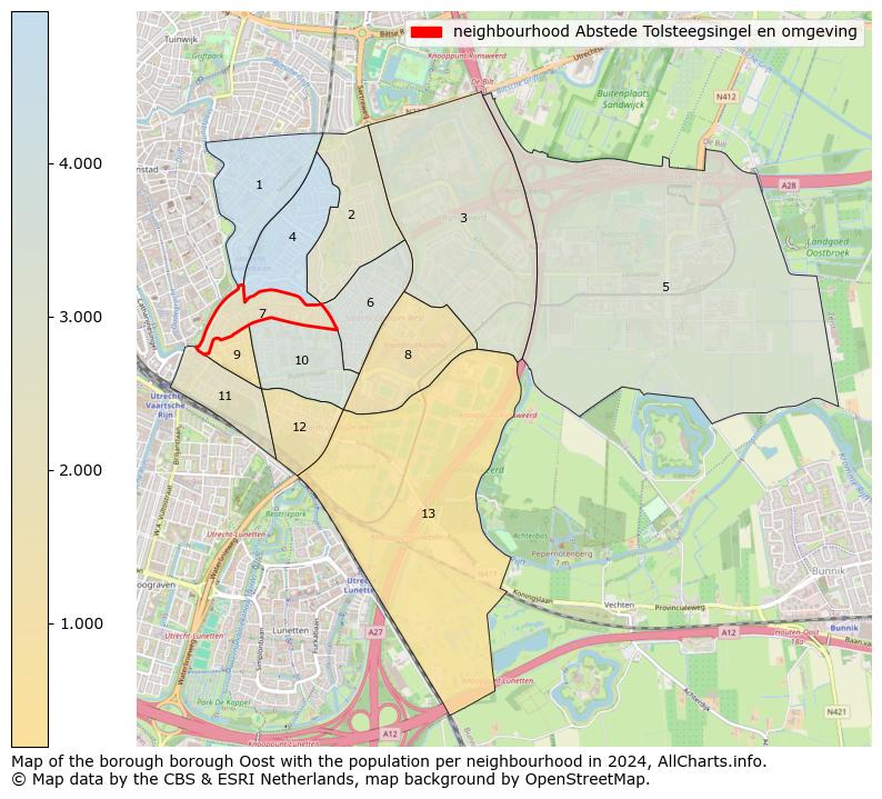 Image of the neighbourhood Abstede Tolsteegsingel en omgeving at the map. This image is used as introduction to this page. This page shows a lot of information about the population in the neighbourhood Abstede Tolsteegsingel en omgeving (such as the distribution by age groups of the residents, the composition of households, whether inhabitants are natives or Dutch with an immigration background, data about the houses (numbers, types, price development, use, type of property, ...) and more (car ownership, energy consumption, ...) based on open data from the Dutch Central Bureau of Statistics and various other sources!