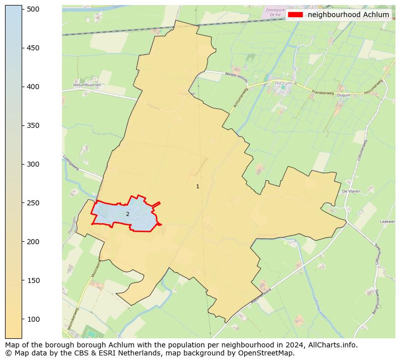 Image of the neighbourhood Achlum at the map. This image is used as introduction to this page. This page shows a lot of information about the population in the neighbourhood Achlum (such as the distribution by age groups of the residents, the composition of households, whether inhabitants are natives or Dutch with an immigration background, data about the houses (numbers, types, price development, use, type of property, ...) and more (car ownership, energy consumption, ...) based on open data from the Dutch Central Bureau of Statistics and various other sources!