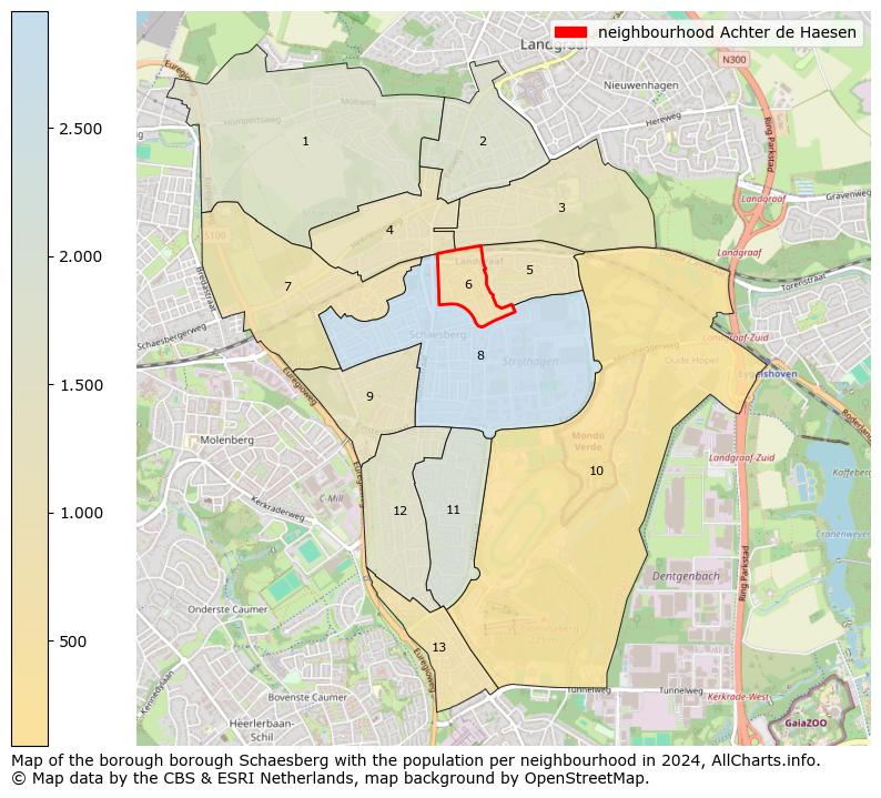 Image of the neighbourhood Achter de Haesen at the map. This image is used as introduction to this page. This page shows a lot of information about the population in the neighbourhood Achter de Haesen (such as the distribution by age groups of the residents, the composition of households, whether inhabitants are natives or Dutch with an immigration background, data about the houses (numbers, types, price development, use, type of property, ...) and more (car ownership, energy consumption, ...) based on open data from the Dutch Central Bureau of Statistics and various other sources!