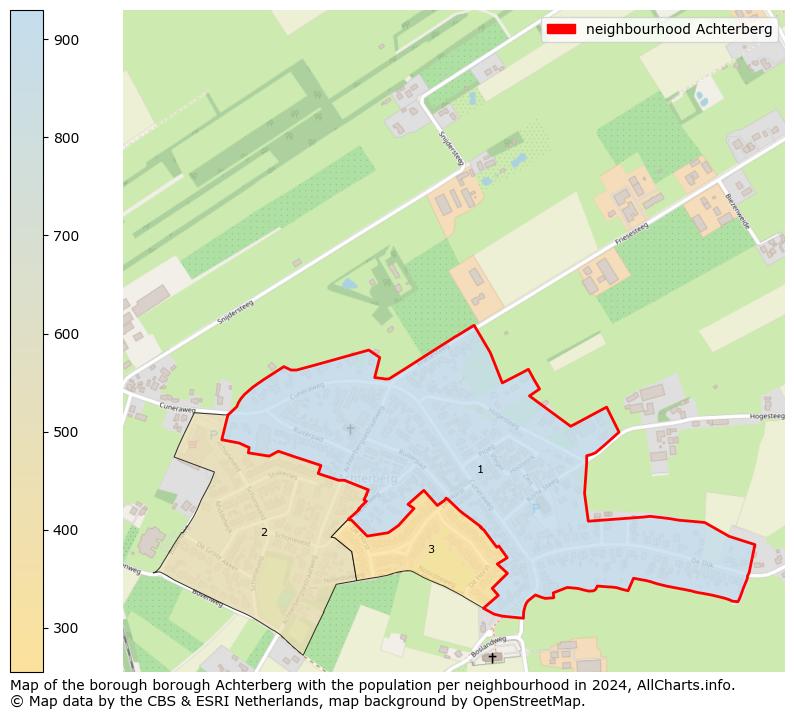 Image of the neighbourhood Achterberg at the map. This image is used as introduction to this page. This page shows a lot of information about the population in the neighbourhood Achterberg (such as the distribution by age groups of the residents, the composition of households, whether inhabitants are natives or Dutch with an immigration background, data about the houses (numbers, types, price development, use, type of property, ...) and more (car ownership, energy consumption, ...) based on open data from the Dutch Central Bureau of Statistics and various other sources!