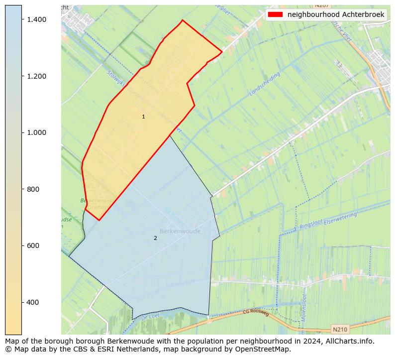 Image of the neighbourhood Achterbroek at the map. This image is used as introduction to this page. This page shows a lot of information about the population in the neighbourhood Achterbroek (such as the distribution by age groups of the residents, the composition of households, whether inhabitants are natives or Dutch with an immigration background, data about the houses (numbers, types, price development, use, type of property, ...) and more (car ownership, energy consumption, ...) based on open data from the Dutch Central Bureau of Statistics and various other sources!