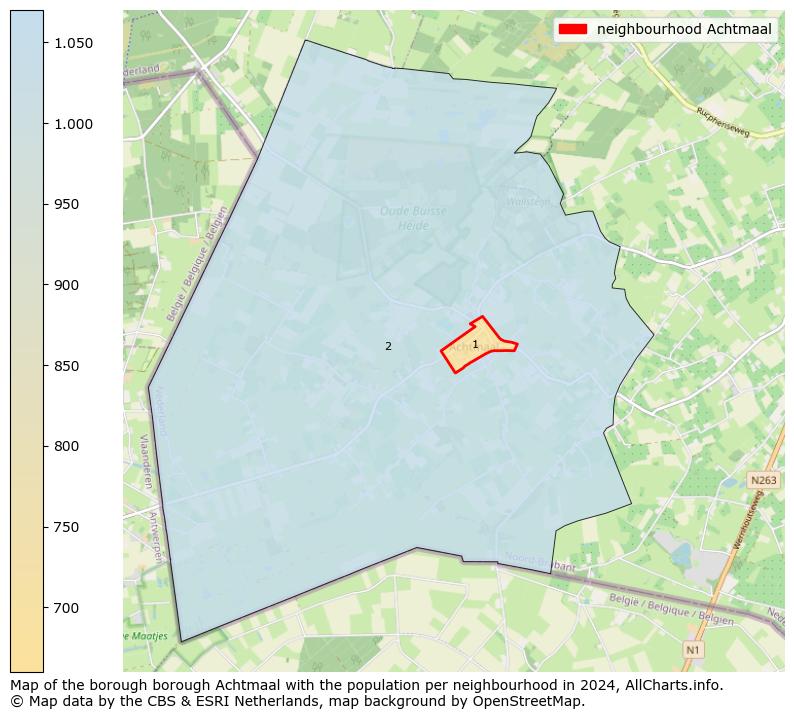 Image of the neighbourhood Achtmaal at the map. This image is used as introduction to this page. This page shows a lot of information about the population in the neighbourhood Achtmaal (such as the distribution by age groups of the residents, the composition of households, whether inhabitants are natives or Dutch with an immigration background, data about the houses (numbers, types, price development, use, type of property, ...) and more (car ownership, energy consumption, ...) based on open data from the Dutch Central Bureau of Statistics and various other sources!