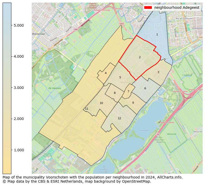 Image of the neighbourhood Adegeest at the map. This image is used as introduction to this page. This page shows a lot of information about the population in the neighbourhood Adegeest (such as the distribution by age groups of the residents, the composition of households, whether inhabitants are natives or Dutch with an immigration background, data about the houses (numbers, types, price development, use, type of property, ...) and more (car ownership, energy consumption, ...) based on open data from the Dutch Central Bureau of Statistics and various other sources!