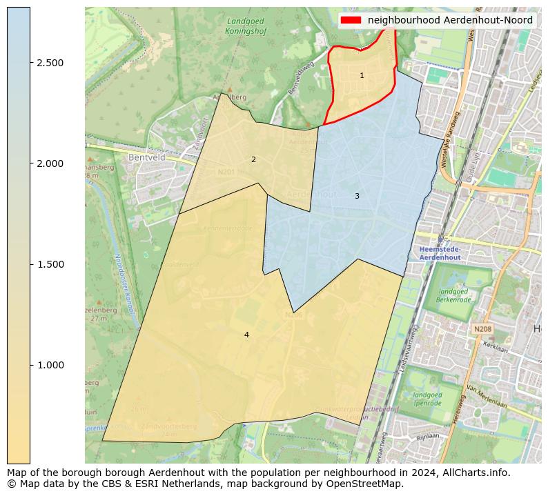 Image of the neighbourhood Aerdenhout-Noord at the map. This image is used as introduction to this page. This page shows a lot of information about the population in the neighbourhood Aerdenhout-Noord (such as the distribution by age groups of the residents, the composition of households, whether inhabitants are natives or Dutch with an immigration background, data about the houses (numbers, types, price development, use, type of property, ...) and more (car ownership, energy consumption, ...) based on open data from the Dutch Central Bureau of Statistics and various other sources!