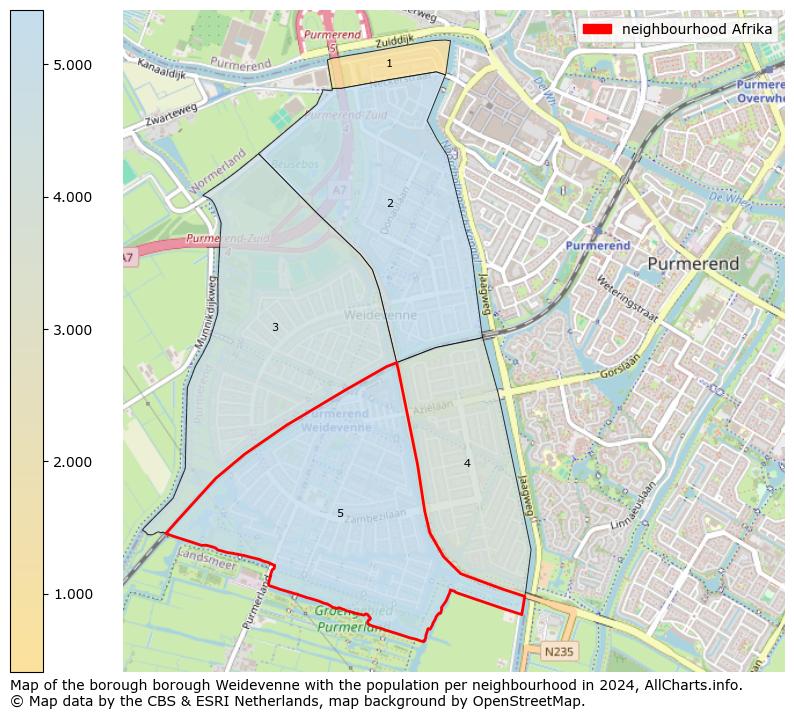 Image of the neighbourhood Afrika at the map. This image is used as introduction to this page. This page shows a lot of information about the population in the neighbourhood Afrika (such as the distribution by age groups of the residents, the composition of households, whether inhabitants are natives or Dutch with an immigration background, data about the houses (numbers, types, price development, use, type of property, ...) and more (car ownership, energy consumption, ...) based on open data from the Dutch Central Bureau of Statistics and various other sources!