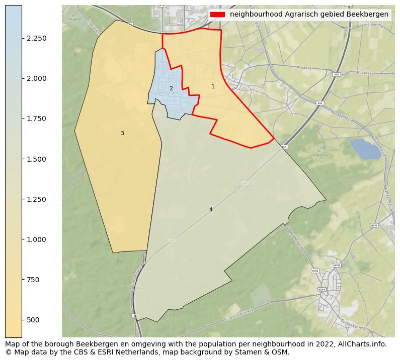 Map of the borough Beekbergen en omgeving with the population per neighbourhood in 2022. This page shows a lot of information about residents (such as the distribution by age groups, family composition, gender, native or Dutch with an immigration background, ...), homes (numbers, types, price development, use, type of property, ...) and more (car ownership, energy consumption, ...) based on open data from the Dutch Central Bureau of Statistics and various other sources!
