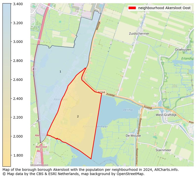 Image of the neighbourhood Akersloot Oost at the map. This image is used as introduction to this page. This page shows a lot of information about the population in the neighbourhood Akersloot Oost (such as the distribution by age groups of the residents, the composition of households, whether inhabitants are natives or Dutch with an immigration background, data about the houses (numbers, types, price development, use, type of property, ...) and more (car ownership, energy consumption, ...) based on open data from the Dutch Central Bureau of Statistics and various other sources!