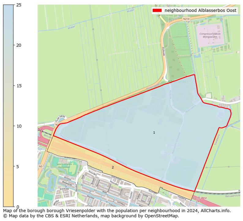 Image of the neighbourhood Alblasserbos Oost at the map. This image is used as introduction to this page. This page shows a lot of information about the population in the neighbourhood Alblasserbos Oost (such as the distribution by age groups of the residents, the composition of households, whether inhabitants are natives or Dutch with an immigration background, data about the houses (numbers, types, price development, use, type of property, ...) and more (car ownership, energy consumption, ...) based on open data from the Dutch Central Bureau of Statistics and various other sources!