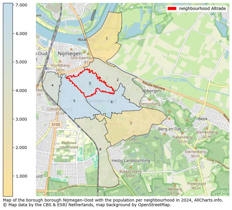 Image of the neighbourhood Altrade at the map. This image is used as introduction to this page. This page shows a lot of information about the population in the neighbourhood Altrade (such as the distribution by age groups of the residents, the composition of households, whether inhabitants are natives or Dutch with an immigration background, data about the houses (numbers, types, price development, use, type of property, ...) and more (car ownership, energy consumption, ...) based on open data from the Dutch Central Bureau of Statistics and various other sources!