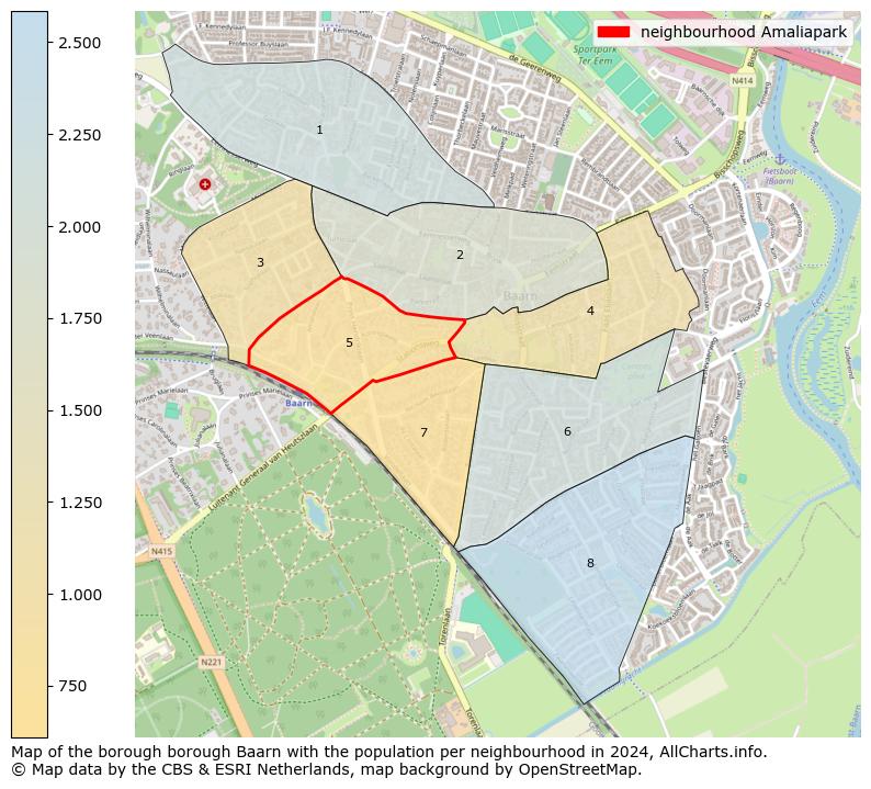 Image of the neighbourhood Amaliapark at the map. This image is used as introduction to this page. This page shows a lot of information about the population in the neighbourhood Amaliapark (such as the distribution by age groups of the residents, the composition of households, whether inhabitants are natives or Dutch with an immigration background, data about the houses (numbers, types, price development, use, type of property, ...) and more (car ownership, energy consumption, ...) based on open data from the Dutch Central Bureau of Statistics and various other sources!