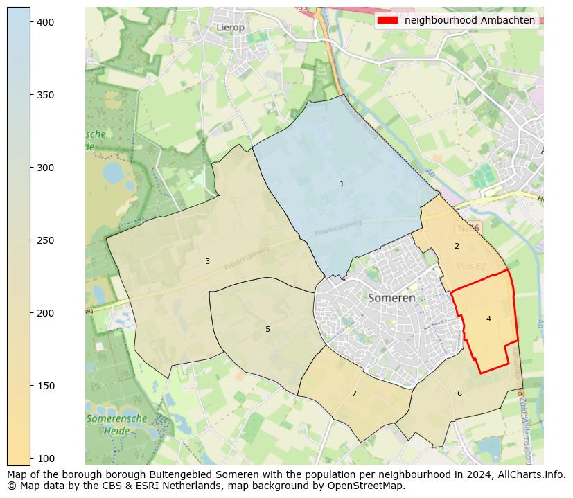 Image of the neighbourhood Ambachten at the map. This image is used as introduction to this page. This page shows a lot of information about the population in the neighbourhood Ambachten (such as the distribution by age groups of the residents, the composition of households, whether inhabitants are natives or Dutch with an immigration background, data about the houses (numbers, types, price development, use, type of property, ...) and more (car ownership, energy consumption, ...) based on open data from the Dutch Central Bureau of Statistics and various other sources!