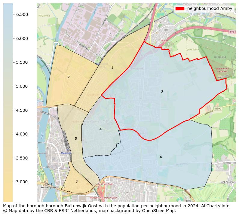 Image of the neighbourhood Amby at the map. This image is used as introduction to this page. This page shows a lot of information about the population in the neighbourhood Amby (such as the distribution by age groups of the residents, the composition of households, whether inhabitants are natives or Dutch with an immigration background, data about the houses (numbers, types, price development, use, type of property, ...) and more (car ownership, energy consumption, ...) based on open data from the Dutch Central Bureau of Statistics and various other sources!