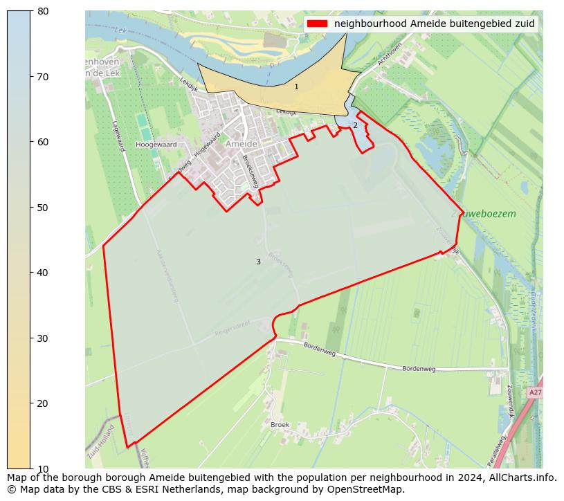 Image of the neighbourhood Ameide buitengebied zuid at the map. This image is used as introduction to this page. This page shows a lot of information about the population in the neighbourhood Ameide buitengebied zuid (such as the distribution by age groups of the residents, the composition of households, whether inhabitants are natives or Dutch with an immigration background, data about the houses (numbers, types, price development, use, type of property, ...) and more (car ownership, energy consumption, ...) based on open data from the Dutch Central Bureau of Statistics and various other sources!