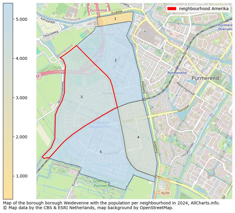 Image of the neighbourhood Amerika at the map. This image is used as introduction to this page. This page shows a lot of information about the population in the neighbourhood Amerika (such as the distribution by age groups of the residents, the composition of households, whether inhabitants are natives or Dutch with an immigration background, data about the houses (numbers, types, price development, use, type of property, ...) and more (car ownership, energy consumption, ...) based on open data from the Dutch Central Bureau of Statistics and various other sources!