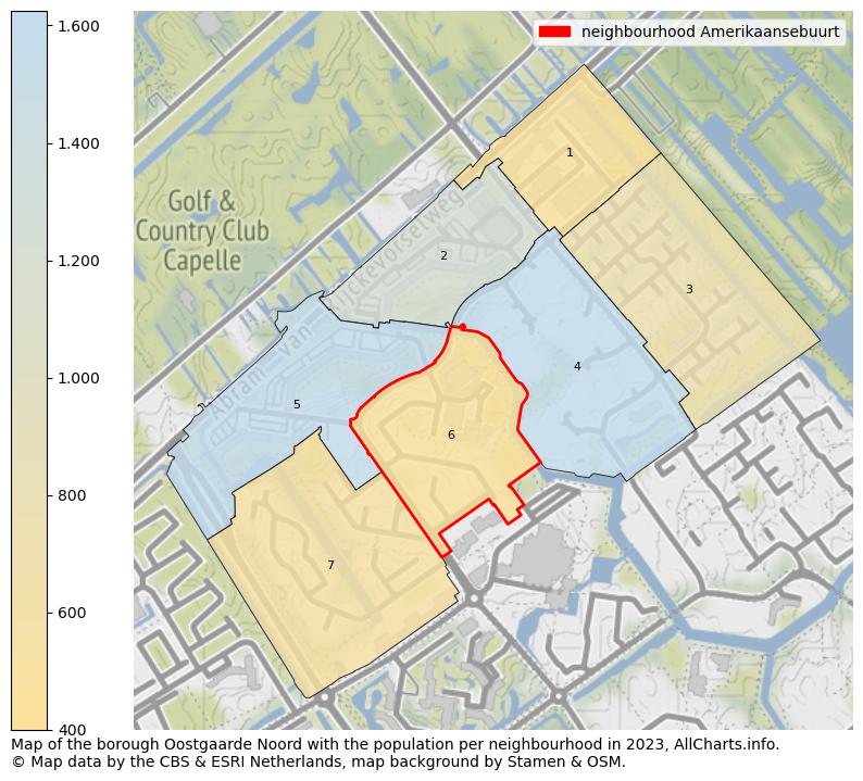 Map of the borough Oostgaarde Noord with the population per neighbourhood in 2022. This page shows a lot of information about residents (such as the distribution by age groups, family composition, gender, native or Dutch with an immigration background, ...), homes (numbers, types, price development, use, type of property, ...) and more (car ownership, energy consumption, ...) based on open data from the Dutch Central Bureau of Statistics and various other sources!