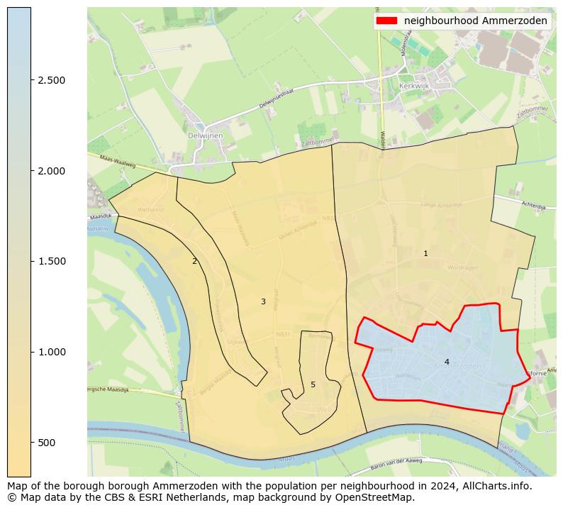 Image of the neighbourhood Ammerzoden at the map. This image is used as introduction to this page. This page shows a lot of information about the population in the neighbourhood Ammerzoden (such as the distribution by age groups of the residents, the composition of households, whether inhabitants are natives or Dutch with an immigration background, data about the houses (numbers, types, price development, use, type of property, ...) and more (car ownership, energy consumption, ...) based on open data from the Dutch Central Bureau of Statistics and various other sources!