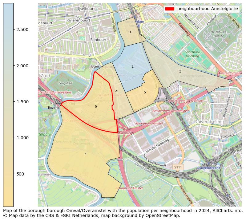 Image of the neighbourhood Amstelglorie at the map. This image is used as introduction to this page. This page shows a lot of information about the population in the neighbourhood Amstelglorie (such as the distribution by age groups of the residents, the composition of households, whether inhabitants are natives or Dutch with an immigration background, data about the houses (numbers, types, price development, use, type of property, ...) and more (car ownership, energy consumption, ...) based on open data from the Dutch Central Bureau of Statistics and various other sources!