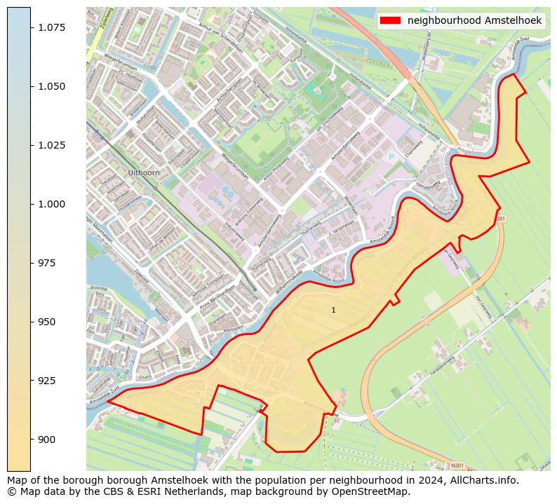 Image of the neighbourhood Amstelhoek at the map. This image is used as introduction to this page. This page shows a lot of information about the population in the neighbourhood Amstelhoek (such as the distribution by age groups of the residents, the composition of households, whether inhabitants are natives or Dutch with an immigration background, data about the houses (numbers, types, price development, use, type of property, ...) and more (car ownership, energy consumption, ...) based on open data from the Dutch Central Bureau of Statistics and various other sources!