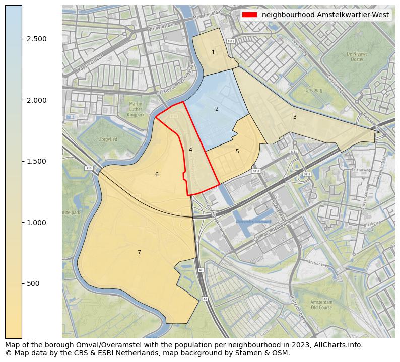 Map of the borough Omval/Overamstel with the population per neighbourhood in 2023. This page shows a lot of information about residents (such as the distribution by age groups, family composition, gender, native or Dutch with an immigration background, ...), homes (numbers, types, price development, use, type of property, ...) and more (car ownership, energy consumption, ...) based on open data from the Dutch Central Bureau of Statistics and various other sources!