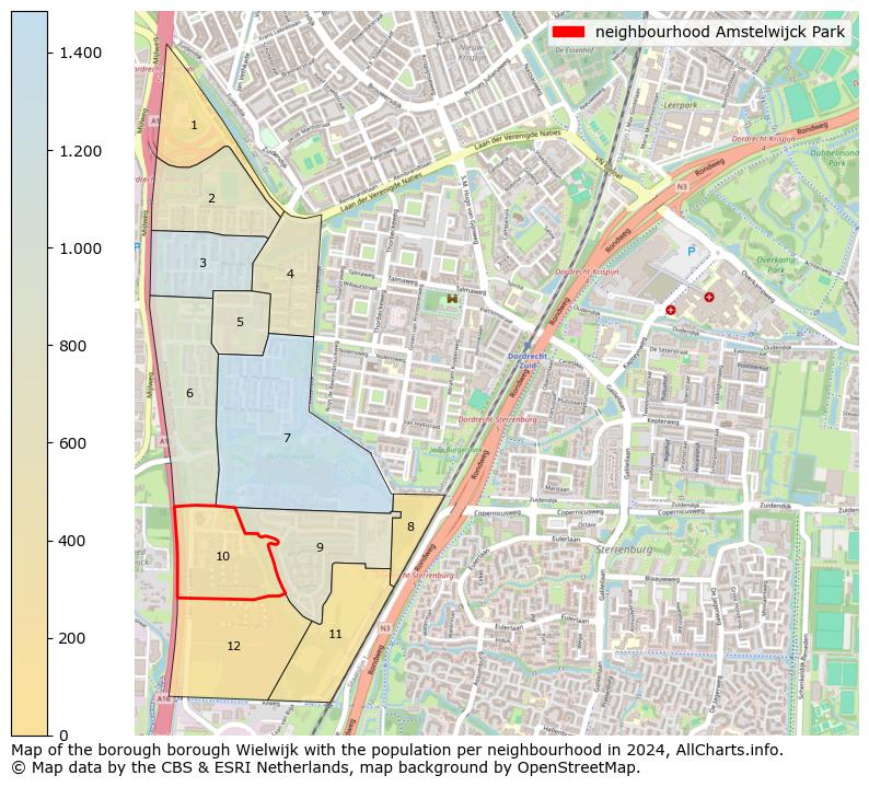 Image of the neighbourhood Amstelwijck Park at the map. This image is used as introduction to this page. This page shows a lot of information about the population in the neighbourhood Amstelwijck Park (such as the distribution by age groups of the residents, the composition of households, whether inhabitants are natives or Dutch with an immigration background, data about the houses (numbers, types, price development, use, type of property, ...) and more (car ownership, energy consumption, ...) based on open data from the Dutch Central Bureau of Statistics and various other sources!