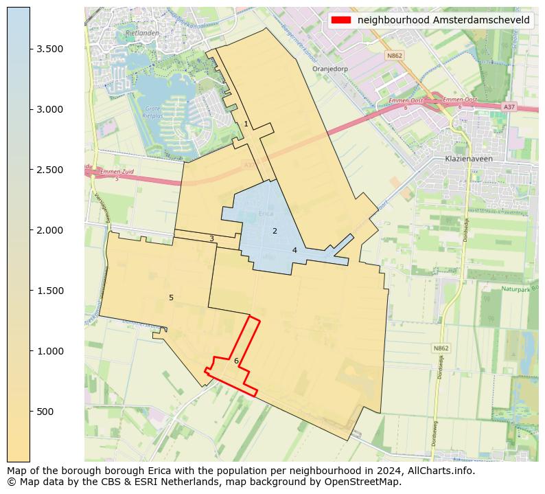 Image of the neighbourhood Amsterdamscheveld at the map. This image is used as introduction to this page. This page shows a lot of information about the population in the neighbourhood Amsterdamscheveld (such as the distribution by age groups of the residents, the composition of households, whether inhabitants are natives or Dutch with an immigration background, data about the houses (numbers, types, price development, use, type of property, ...) and more (car ownership, energy consumption, ...) based on open data from the Dutch Central Bureau of Statistics and various other sources!