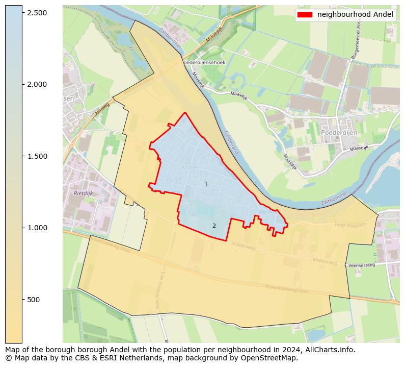 Image of the neighbourhood Andel at the map. This image is used as introduction to this page. This page shows a lot of information about the population in the neighbourhood Andel (such as the distribution by age groups of the residents, the composition of households, whether inhabitants are natives or Dutch with an immigration background, data about the houses (numbers, types, price development, use, type of property, ...) and more (car ownership, energy consumption, ...) based on open data from the Dutch Central Bureau of Statistics and various other sources!