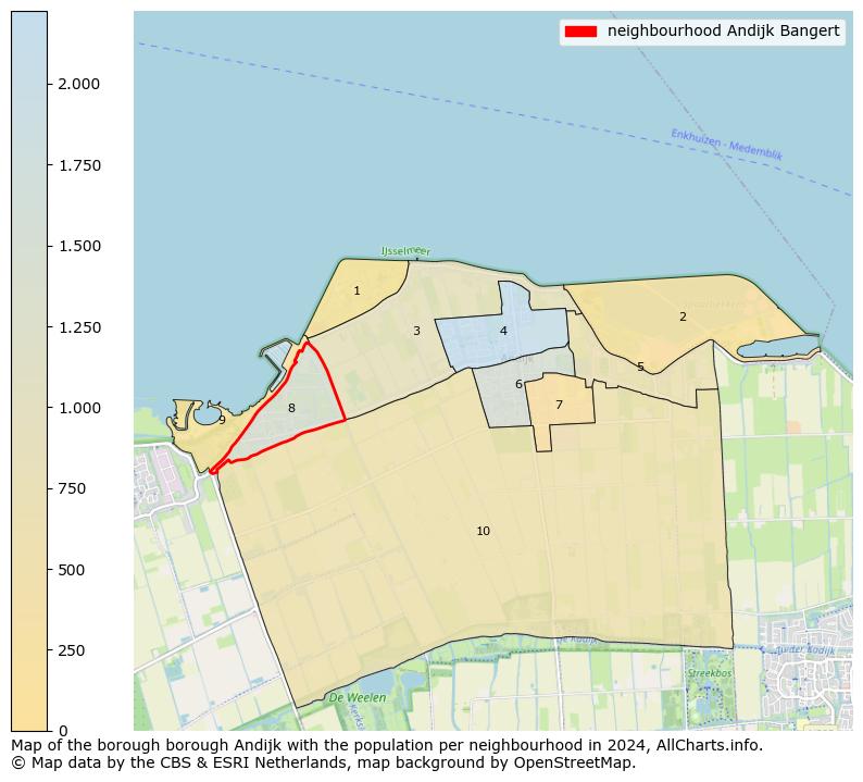 Image of the neighbourhood Andijk Bangert at the map. This image is used as introduction to this page. This page shows a lot of information about the population in the neighbourhood Andijk Bangert (such as the distribution by age groups of the residents, the composition of households, whether inhabitants are natives or Dutch with an immigration background, data about the houses (numbers, types, price development, use, type of property, ...) and more (car ownership, energy consumption, ...) based on open data from the Dutch Central Bureau of Statistics and various other sources!