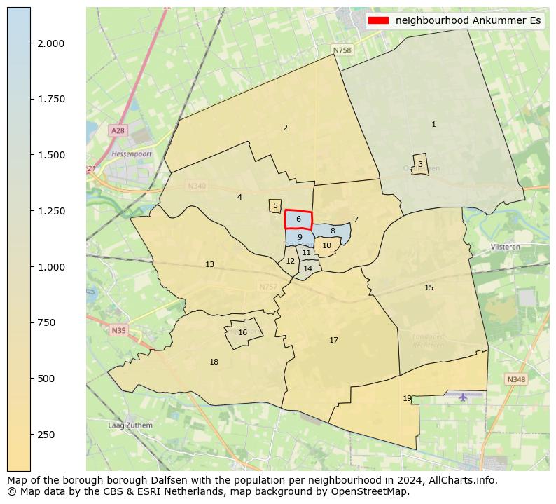 Image of the neighbourhood Ankummer Es at the map. This image is used as introduction to this page. This page shows a lot of information about the population in the neighbourhood Ankummer Es (such as the distribution by age groups of the residents, the composition of households, whether inhabitants are natives or Dutch with an immigration background, data about the houses (numbers, types, price development, use, type of property, ...) and more (car ownership, energy consumption, ...) based on open data from the Dutch Central Bureau of Statistics and various other sources!