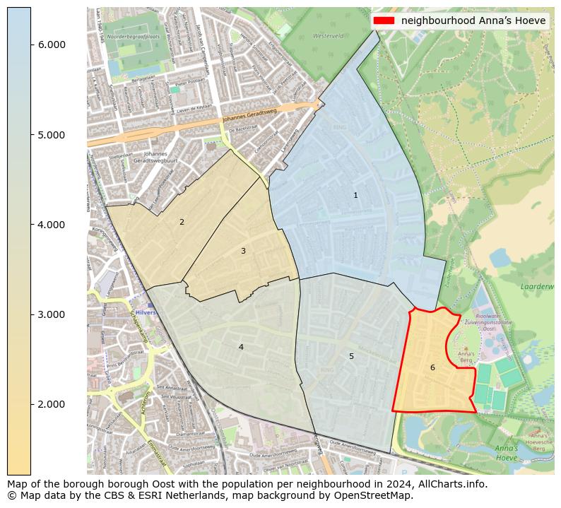 Image of the neighbourhood Anna’s Hoeve at the map. This image is used as introduction to this page. This page shows a lot of information about the population in the neighbourhood Anna’s Hoeve (such as the distribution by age groups of the residents, the composition of households, whether inhabitants are natives or Dutch with an immigration background, data about the houses (numbers, types, price development, use, type of property, ...) and more (car ownership, energy consumption, ...) based on open data from the Dutch Central Bureau of Statistics and various other sources!