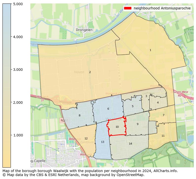 Image of the neighbourhood Antoniusparochie at the map. This image is used as introduction to this page. This page shows a lot of information about the population in the neighbourhood Antoniusparochie (such as the distribution by age groups of the residents, the composition of households, whether inhabitants are natives or Dutch with an immigration background, data about the houses (numbers, types, price development, use, type of property, ...) and more (car ownership, energy consumption, ...) based on open data from the Dutch Central Bureau of Statistics and various other sources!