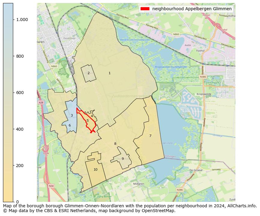 Image of the neighbourhood Appelbergen Glimmen at the map. This image is used as introduction to this page. This page shows a lot of information about the population in the neighbourhood Appelbergen Glimmen (such as the distribution by age groups of the residents, the composition of households, whether inhabitants are natives or Dutch with an immigration background, data about the houses (numbers, types, price development, use, type of property, ...) and more (car ownership, energy consumption, ...) based on open data from the Dutch Central Bureau of Statistics and various other sources!