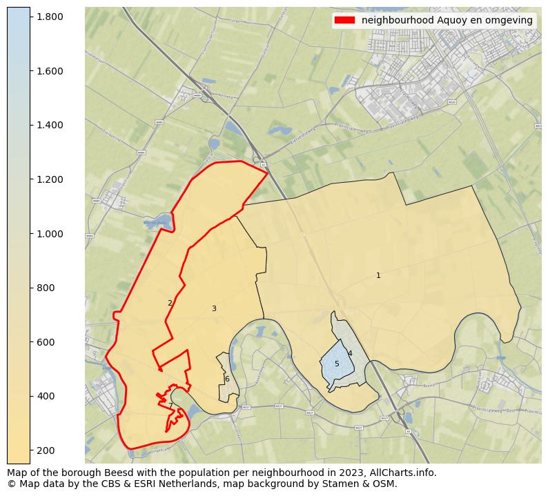 Map of the borough Beesd with the population per neighbourhood in 2023. This page shows a lot of information about residents (such as the distribution by age groups, family composition, gender, native or Dutch with an immigration background, ...), homes (numbers, types, price development, use, type of property, ...) and more (car ownership, energy consumption, ...) based on open data from the Dutch Central Bureau of Statistics and various other sources!
