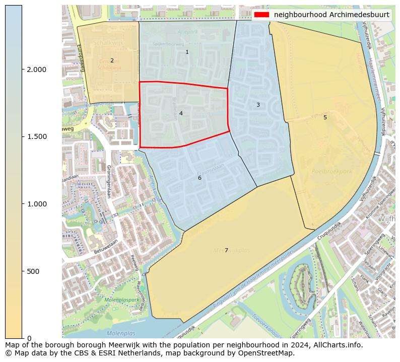 Image of the neighbourhood Archimedesbuurt at the map. This image is used as introduction to this page. This page shows a lot of information about the population in the neighbourhood Archimedesbuurt (such as the distribution by age groups of the residents, the composition of households, whether inhabitants are natives or Dutch with an immigration background, data about the houses (numbers, types, price development, use, type of property, ...) and more (car ownership, energy consumption, ...) based on open data from the Dutch Central Bureau of Statistics and various other sources!