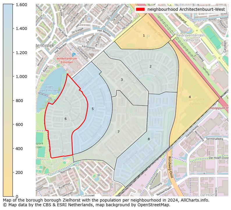 Image of the neighbourhood Architectenbuurt-West at the map. This image is used as introduction to this page. This page shows a lot of information about the population in the neighbourhood Architectenbuurt-West (such as the distribution by age groups of the residents, the composition of households, whether inhabitants are natives or Dutch with an immigration background, data about the houses (numbers, types, price development, use, type of property, ...) and more (car ownership, energy consumption, ...) based on open data from the Dutch Central Bureau of Statistics and various other sources!