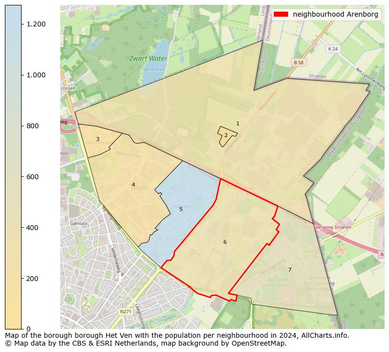 Image of the neighbourhood Arenborg at the map. This image is used as introduction to this page. This page shows a lot of information about the population in the neighbourhood Arenborg (such as the distribution by age groups of the residents, the composition of households, whether inhabitants are natives or Dutch with an immigration background, data about the houses (numbers, types, price development, use, type of property, ...) and more (car ownership, energy consumption, ...) based on open data from the Dutch Central Bureau of Statistics and various other sources!