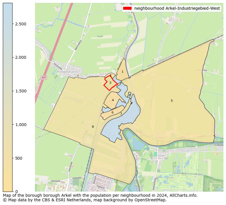 Image of the neighbourhood Arkel-Industriegebied-West at the map. This image is used as introduction to this page. This page shows a lot of information about the population in the neighbourhood Arkel-Industriegebied-West (such as the distribution by age groups of the residents, the composition of households, whether inhabitants are natives or Dutch with an immigration background, data about the houses (numbers, types, price development, use, type of property, ...) and more (car ownership, energy consumption, ...) based on open data from the Dutch Central Bureau of Statistics and various other sources!