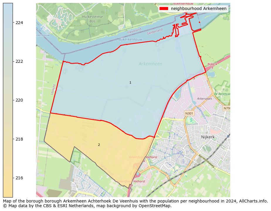 Image of the neighbourhood Arkemheen at the map. This image is used as introduction to this page. This page shows a lot of information about the population in the neighbourhood Arkemheen (such as the distribution by age groups of the residents, the composition of households, whether inhabitants are natives or Dutch with an immigration background, data about the houses (numbers, types, price development, use, type of property, ...) and more (car ownership, energy consumption, ...) based on open data from the Dutch Central Bureau of Statistics and various other sources!